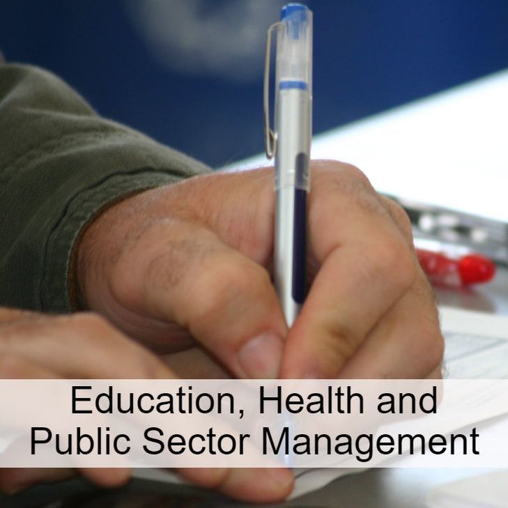 Education, Health and Public Sector Management: link to titles